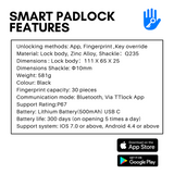 Smart Fingerprint Padlock - SSP500