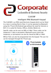 CL603BF - Slim Smart Bluetooth IP65 Fingerprint Keypad
