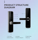 CL431B/BF -  Intelligent Bluetooth Mortice Lock